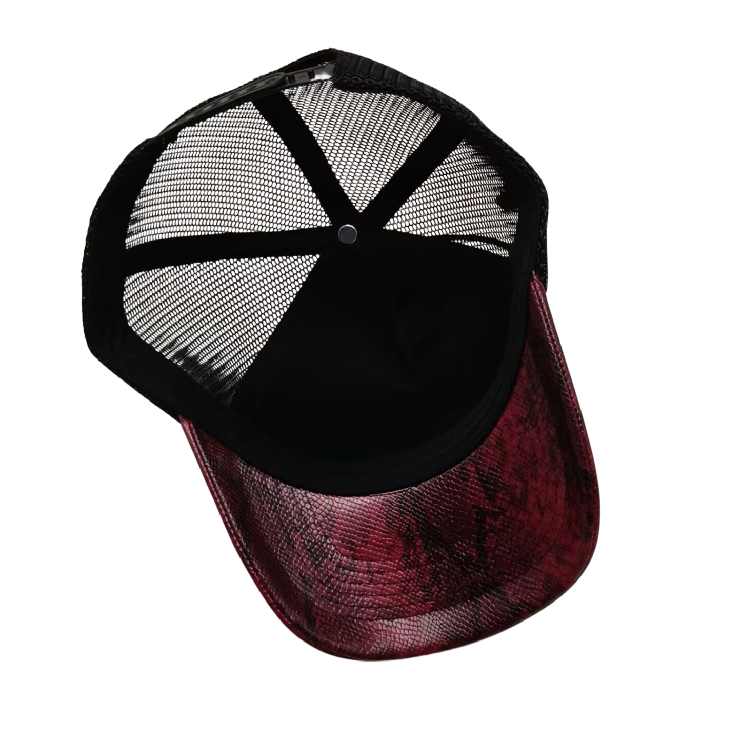 "SNAKE SKIN" Red/Black Cap