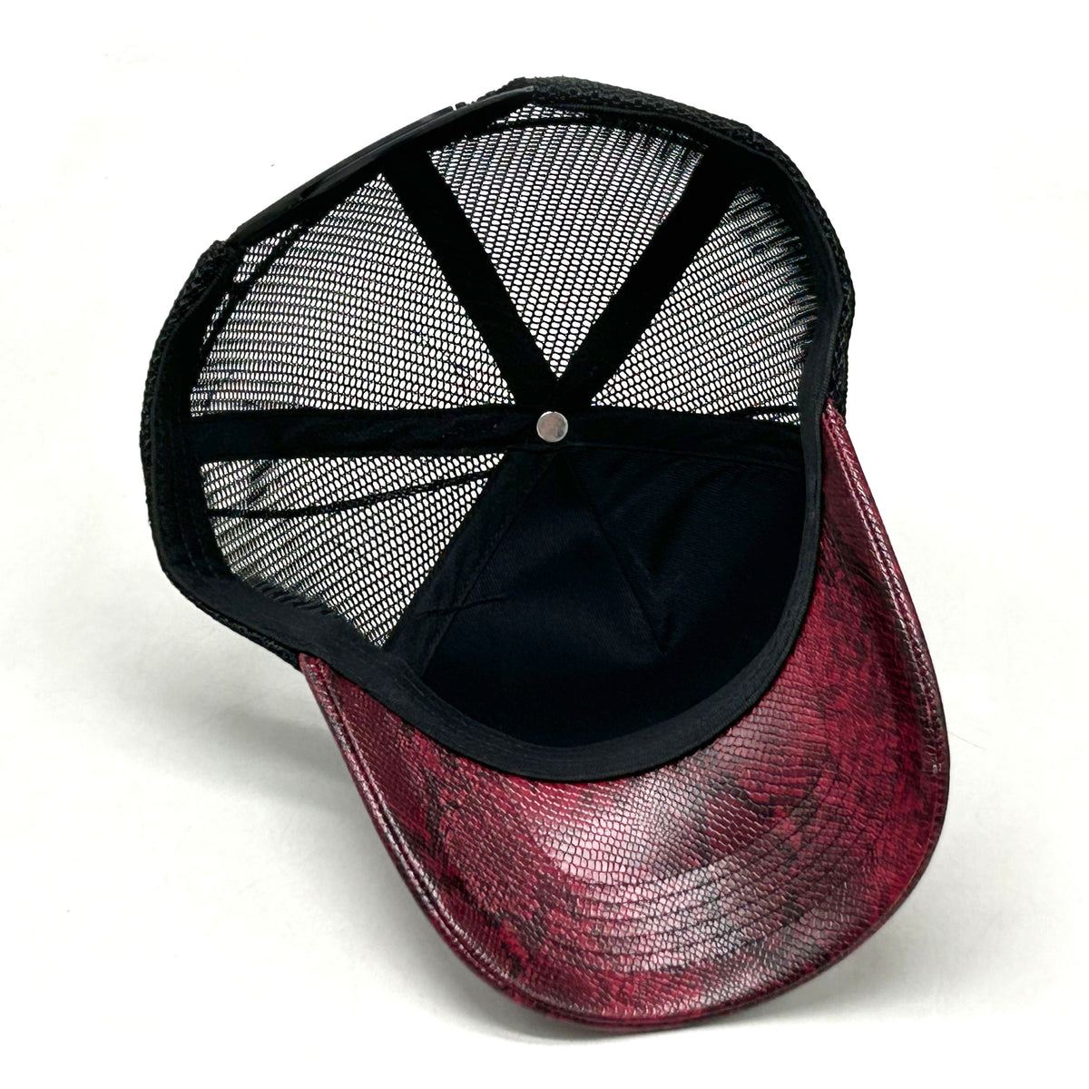 "SNAKE SKIN" Red/Black Cap
