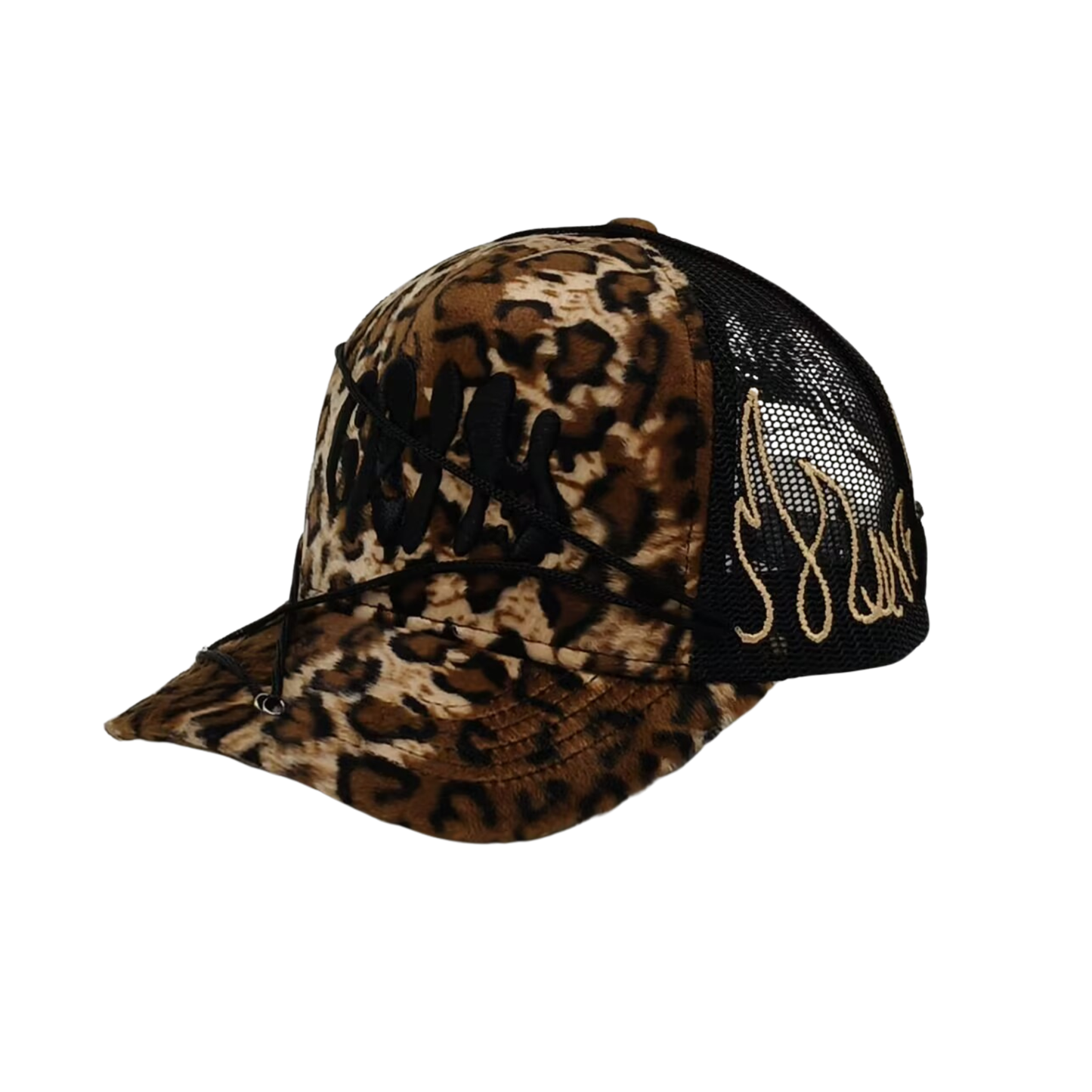 "LEOPARD" Orange/Black Cap