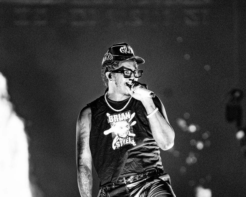 Young Thug poarta sapca GRIM | wearing GRIM cap hat